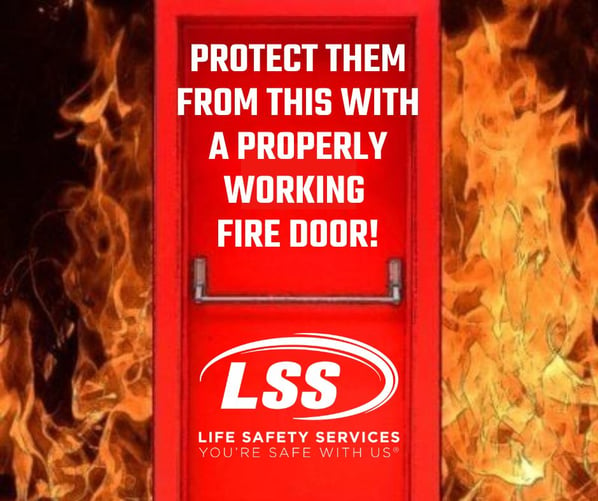 Protect them with a properly working fire door - Facebook Post